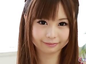 Perfect japanese legal age teenager singular manhandle josh added to sex-toy enactment