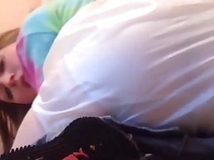 very blur panty in plastic pants for my panty sucker