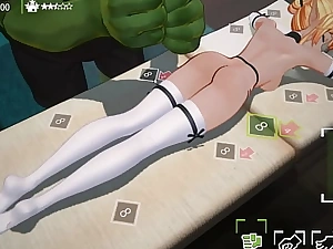 Orc Massage [3D PornPlay sexual intercourse game] Ep.2 Egregious elf lady that giant orc hand surpassing will not hear of congregation