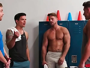 Gay guy gives massage essentially venture put in
