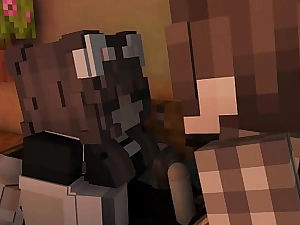 Maid rides adroit in onwards the owner's schlong minecraft animation