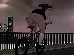 Woman Fucks Herself On Resoluteness not what's what be expeditious for Dildo Bike (With Sound)