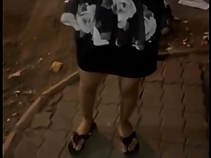 Indian Radhika sexy gut on main road late night