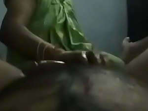 South Indian aunty Succulent hand job