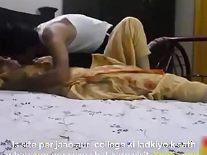 Indian Couple Creampie Each Other On every side bedroom