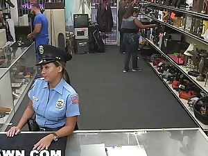 Xxx nonentity - pervy nonentity shop owner fucks latin police officer