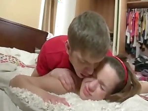 Russian brother punishes sister with anal