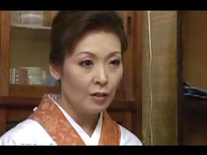 Japanese old woman H gets the brush hairy snatch licked plus fucked hard