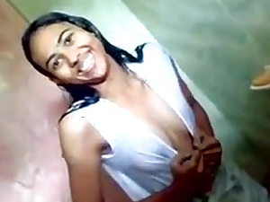 indian legal ripen teenager in shower in their way bf