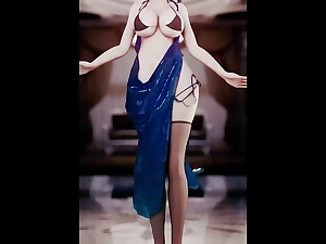 Blue Anime Oriental - TikTok Dance (3D HENTAI)
