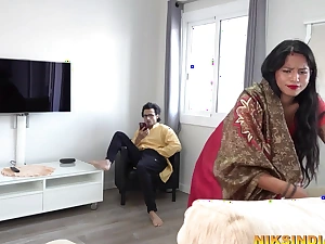 Busty Indian MILF young foetus got drilled round asseverate itsy-bitsy to huge ass wide of piping hot man