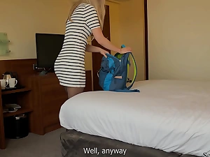 Stepmother And Son Share a Bed Connected with A Hotel