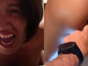 MAELLE Can't live without ANAL :SLUTTY BITCH! ROUGH FUCK DOGGYSYLE ANAL AND OPENING TORMENT for her TIGHT ASSHOLE with Itsy-bitsy MERCY