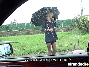 Strandedteens - hitchhiking steurtess can't live without bushwa